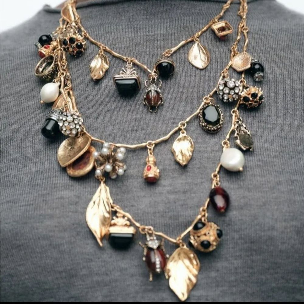 ZARA 3 Pack charm bohohemin boho necklaces